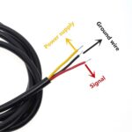 DS18B20 Water Proof Temperature Probe – Black (1m) - Image 2