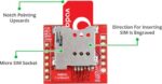 SIM800L GPRS GSM Module Core Board Quad-band TTL Serial Port with the antenna - Image 6