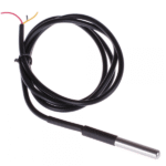 DS18B20 Water Proof Temperature Probe – Black (1m) - Image 3