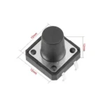 12x12x8mm DIP Tactile Push Button Switch