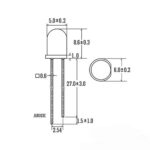 LED 5mm Yellow - Image 2