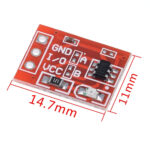 TTP223 Capacitive Single Touch Sensor Module (Red) - Image 3