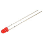 3mm Round Red LED 2Pin Through Hole Red Diffused LED - Image 5