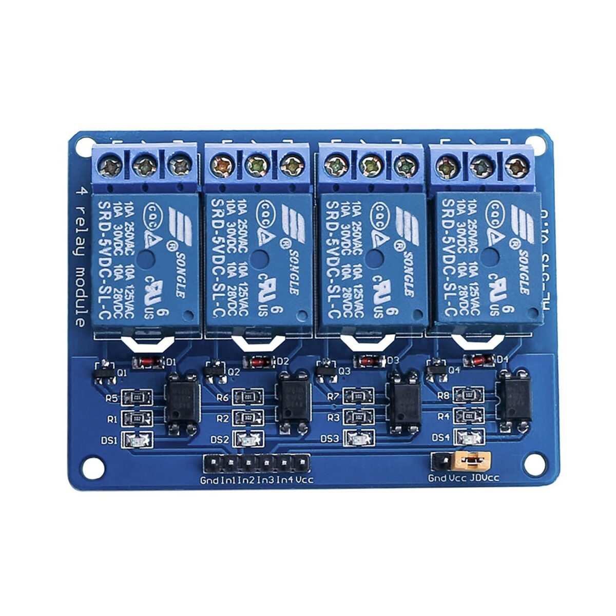 5V 4 Channel Relay Module (with Optocoupler) - Image 4