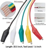 Alligator Clips Electrical DIY Test Leads 10pcs of Double-ended Crocodile Clips Roach Clip - Image 8
