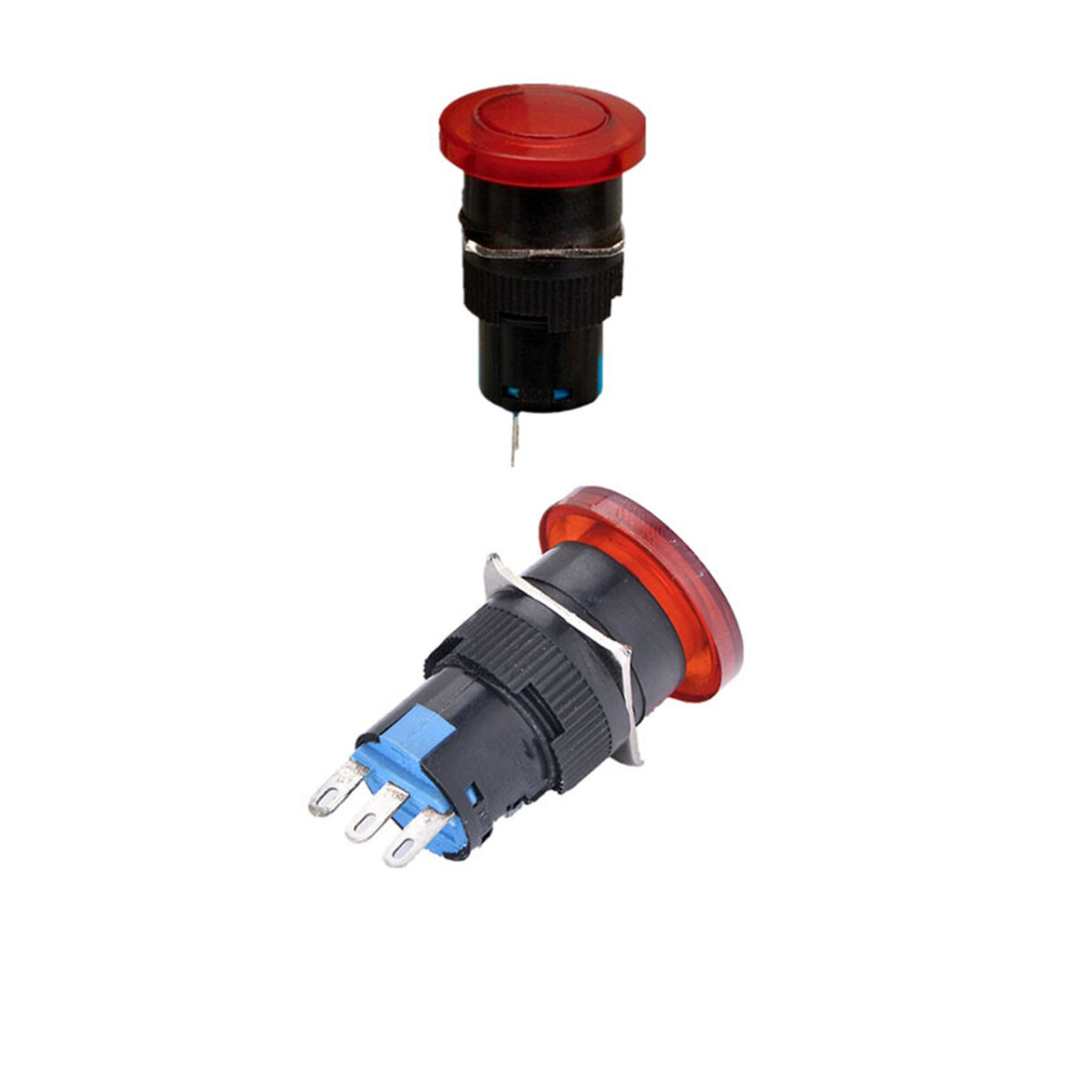 16mm OZOHead Latching Emergency Push Button Switch 3Pin Red - Image 1