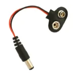 DC Jack to 9v Battery Snap Cap with DC Jack - Image 2