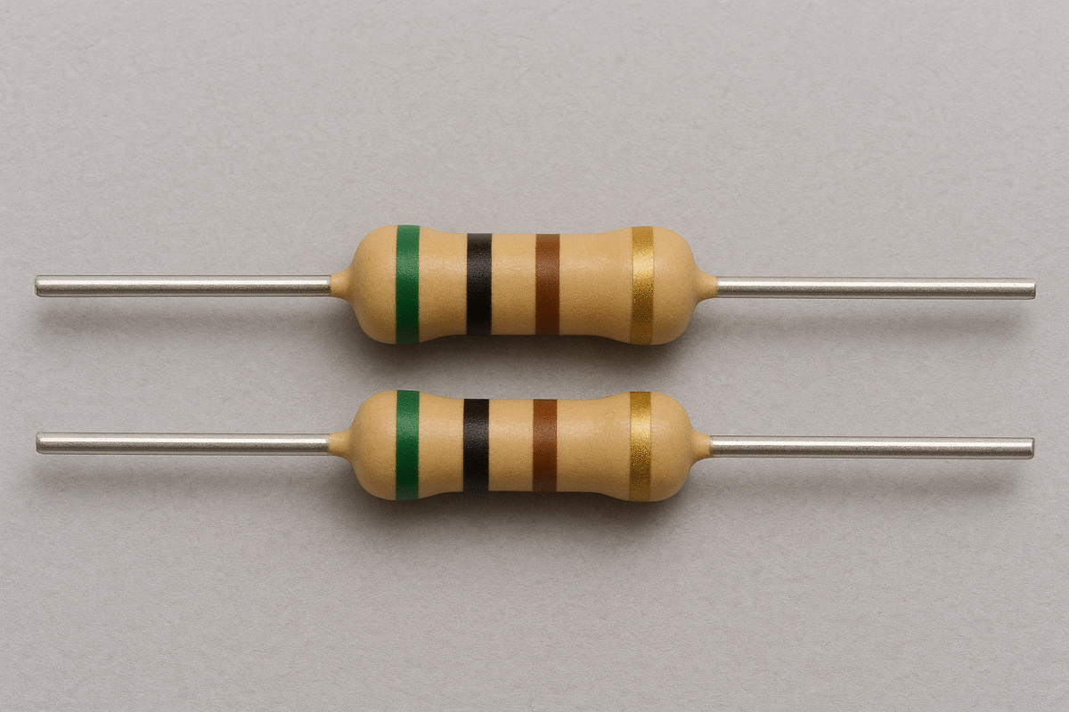 500Ω (500R / 500E) 1/4 Watt Carbon Film Resistor (DIP) – 5 Pc - Image 2