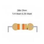 39k Ohm 1/4W Carbon Film Resistor (DIP) – 1 Pc