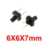 6X6X7MM Tact Switch DIP 2Pin - Image 3