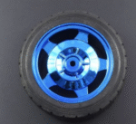 83MM Large Robot Smart Car Wheel, 35MM Width Surface- Blue - Image 2