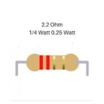 2.2Ω (2R2 / 2.2R / 2.2E) 1/4 Watt Carbon Film Resistor (DIP) – 5 PC