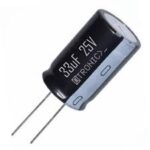 33µF (33uF) 25V Electrolytic Capacitor