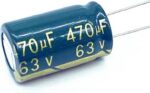 470µF (470uF) 63V Electrolytic Capacitor